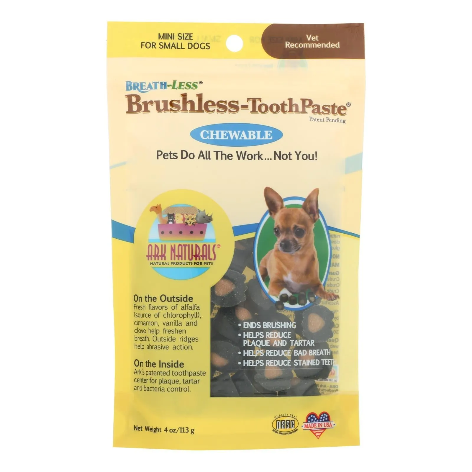 Ark Naturals Breathless Brushless Toothpaste for Dogs (4 Oz.)