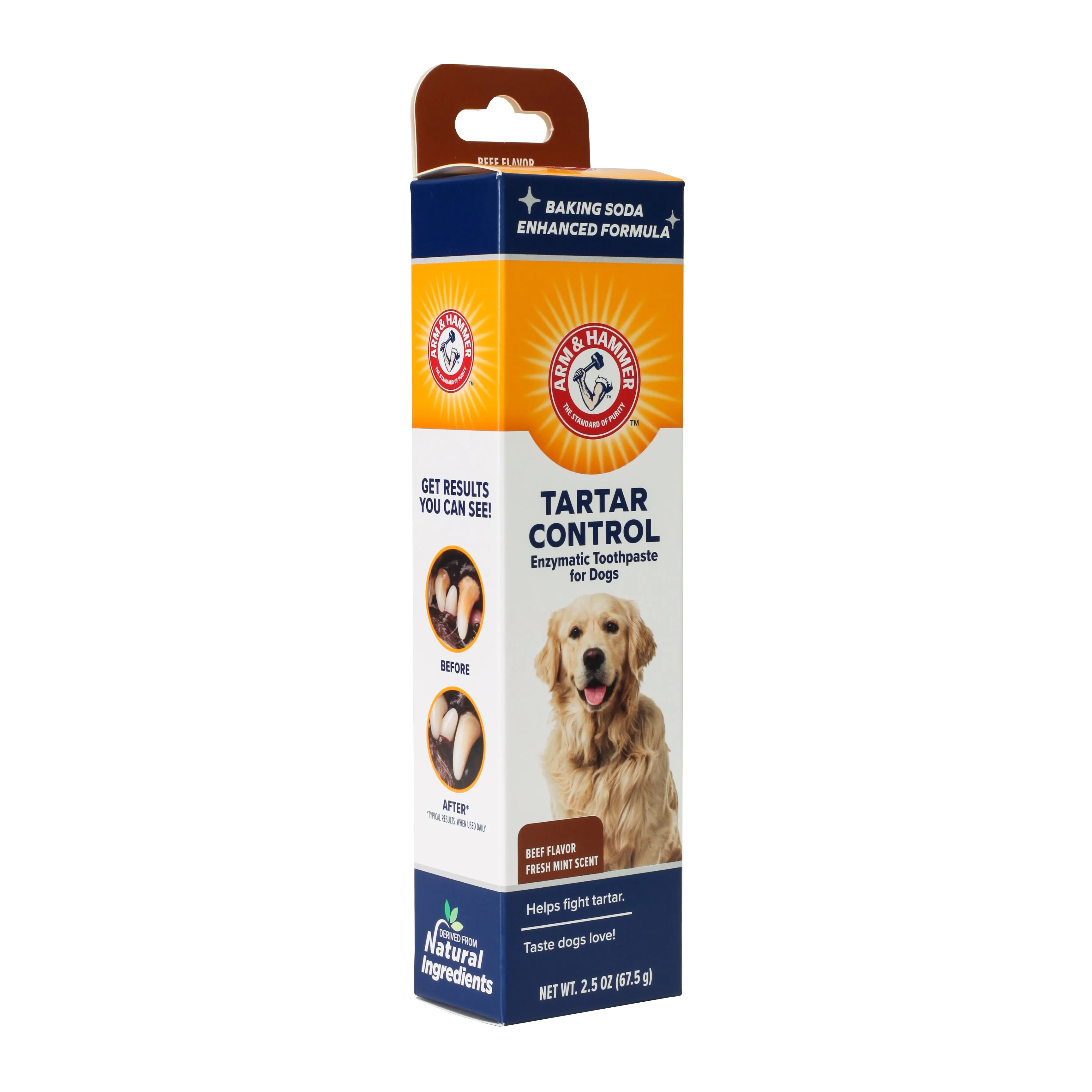 Arm & Hammer Tartar Control Enzymatic Toothpaste for Dogs, Beef Flavor