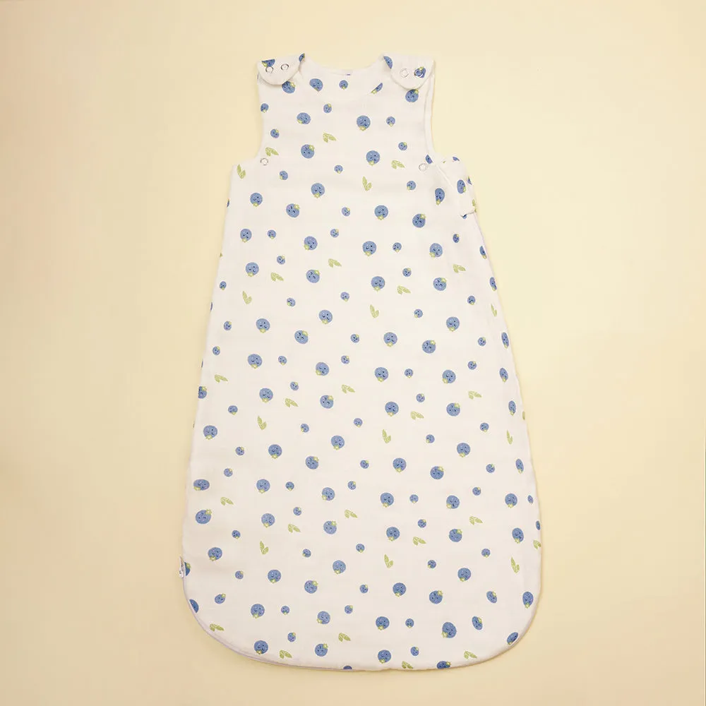 Bamboo Muslin Sleeping Bag - Blueberry