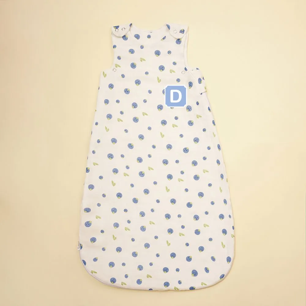 Bamboo Muslin Sleeping Bag - Blueberry