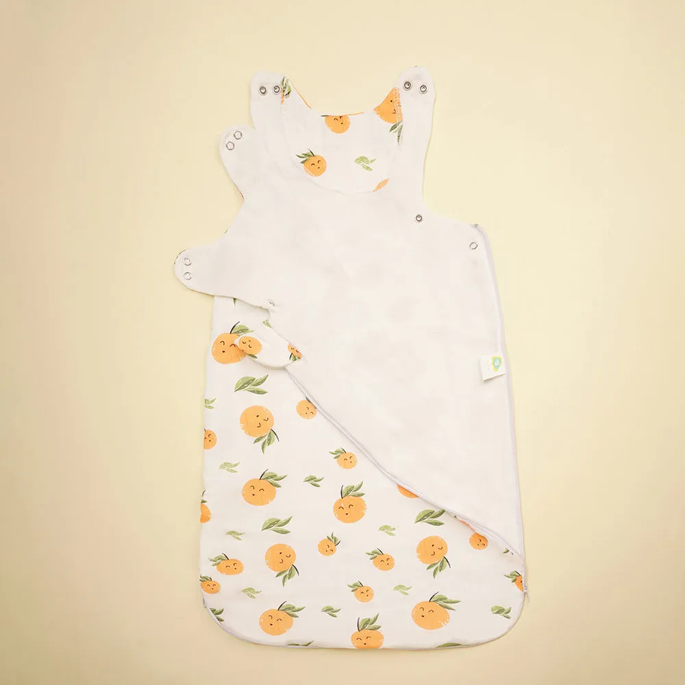 Bamboo Muslin Sleeping Bag - Citrus