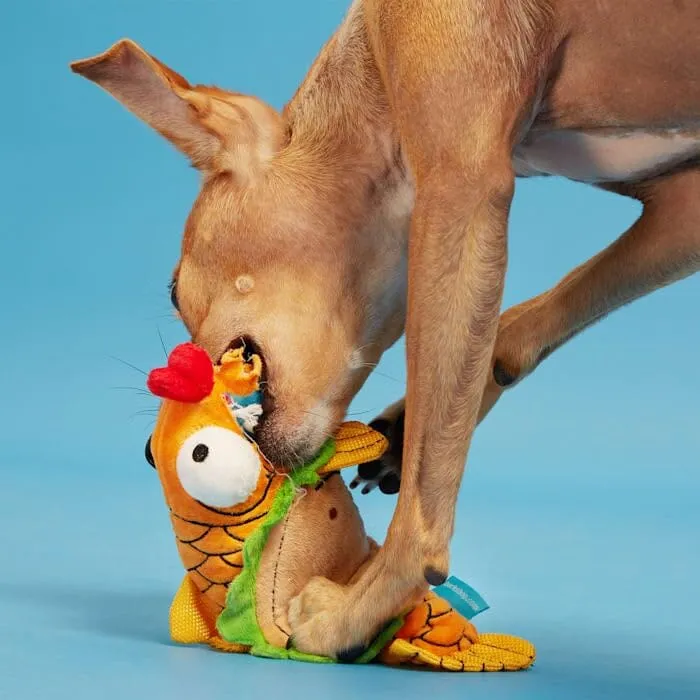 Bark Box Ernesto the Fish Taco Squeaky Plush Dog Toy