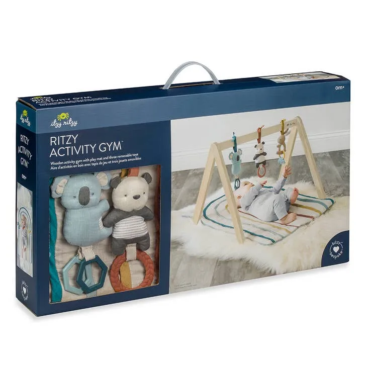 Bitzy Bespoke Ritzy Activity Gym™ Wooden Gym with Toys