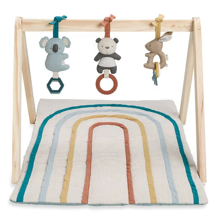 Bitzy Bespoke Ritzy Activity Gym™ Wooden Gym with Toys