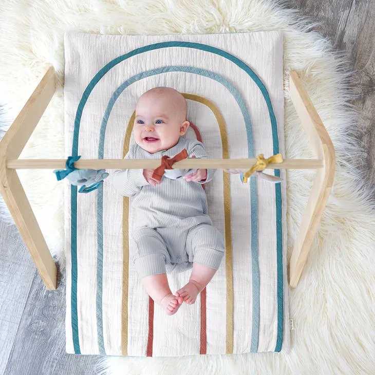 Bitzy Bespoke Ritzy Activity Gym™ Wooden Gym with Toys