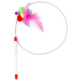 Cat Toys Colored Balls With Feathers 83Cm