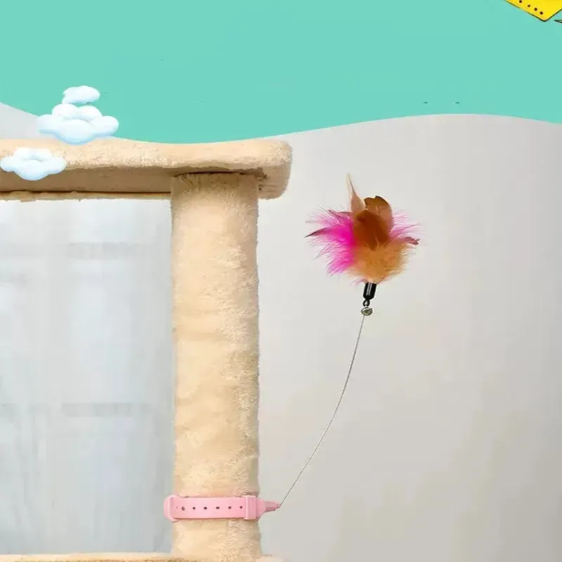 Cat Toys Feather Collar Self-healing