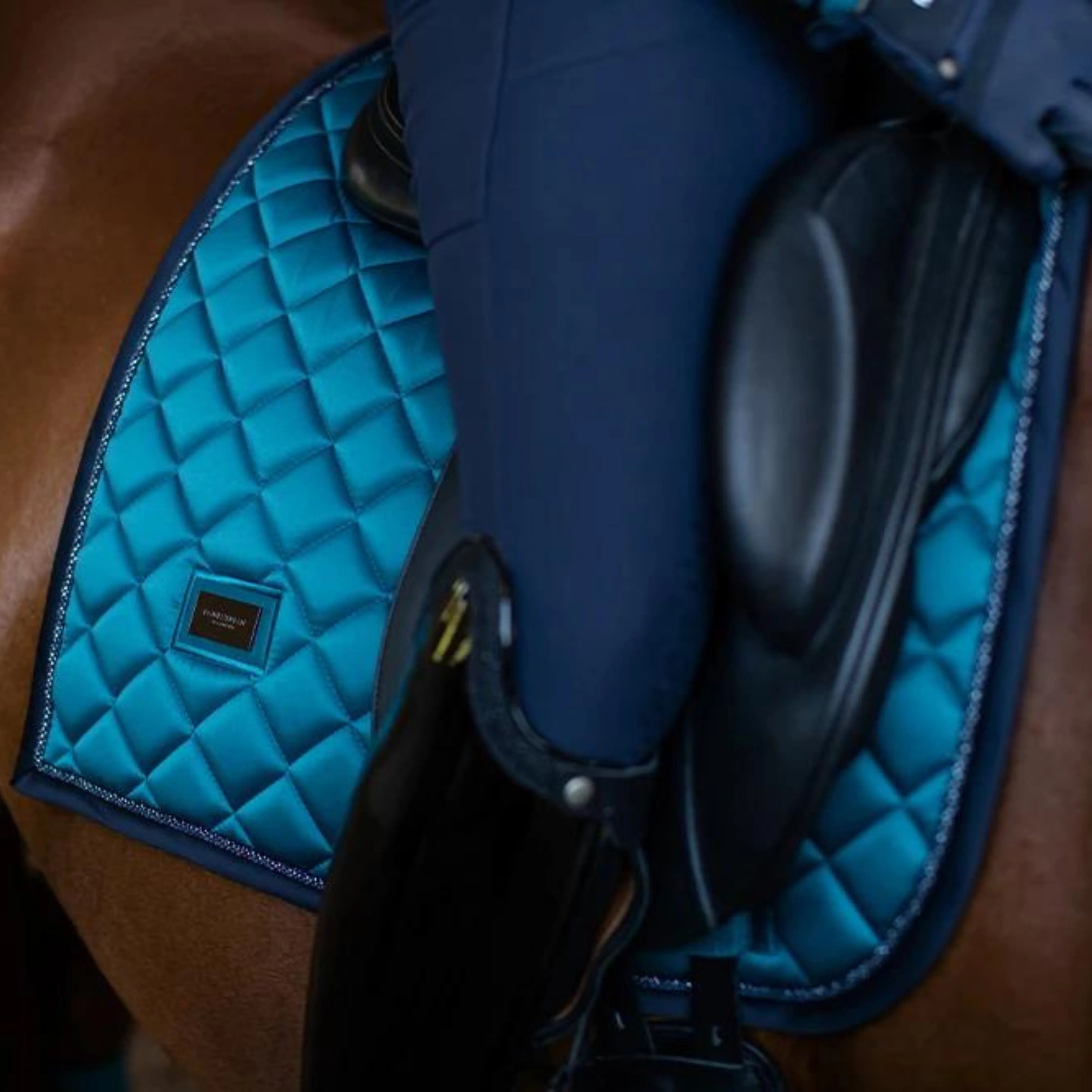 Equestrian Stockholm Dressage Pad - Aurora Blues