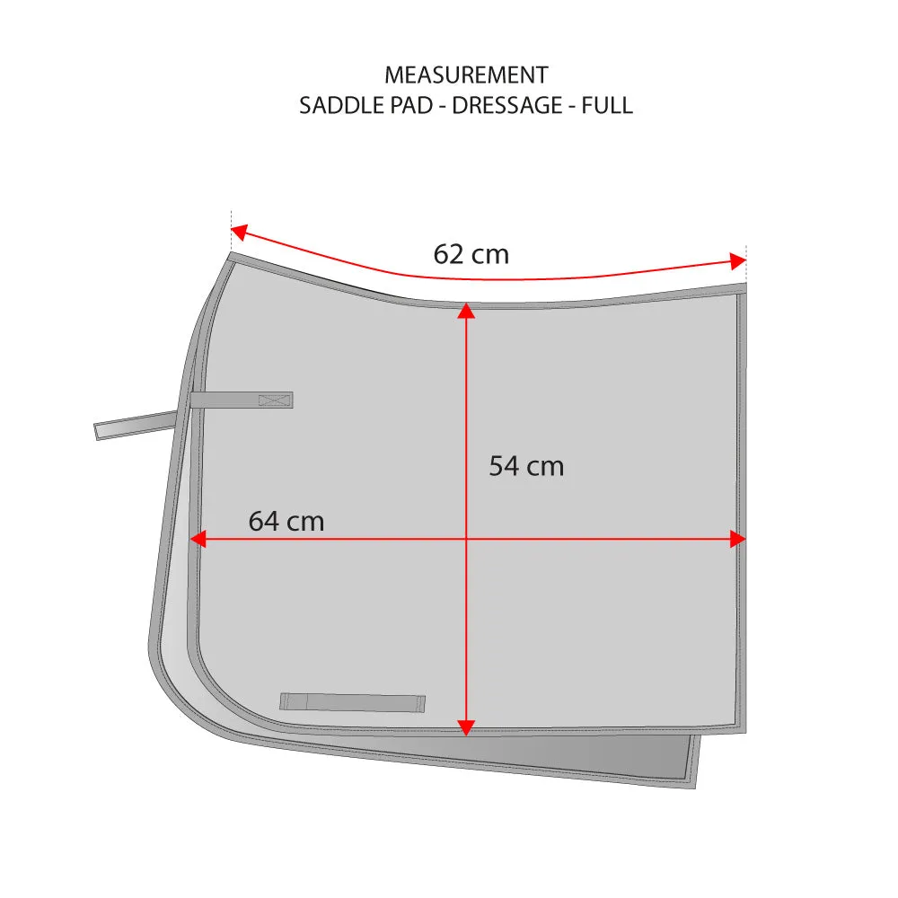 Equestrian Stockholm Dressage Pad - Aurora Blues