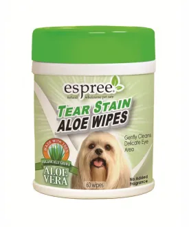 Espree Tear Stain Aloe Wipes For Pets ( 60 wipes )