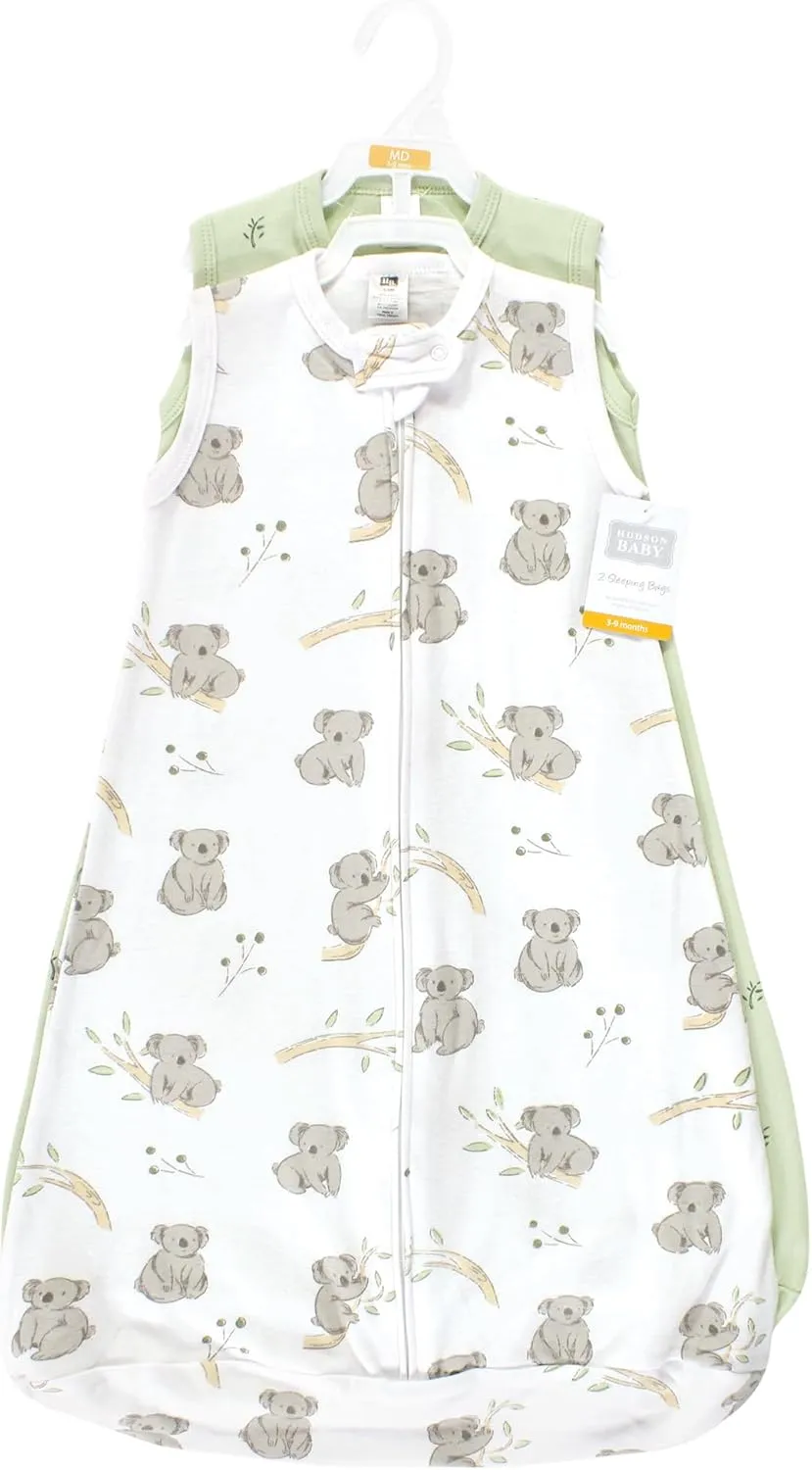 Hudson Baby BabyCotton Long-Sleeve Wearable Sleeping Bag, Sack, Blanket