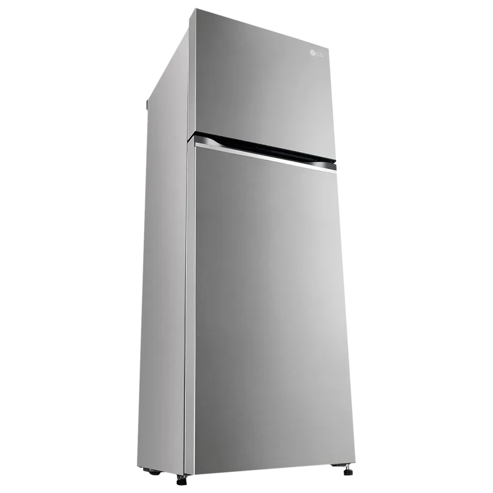 LG GL-N262SPZX 246L 3 Star Frost Free Double Door Refrigerator  Smart Inverter Compressor | Shiny Steel Finish