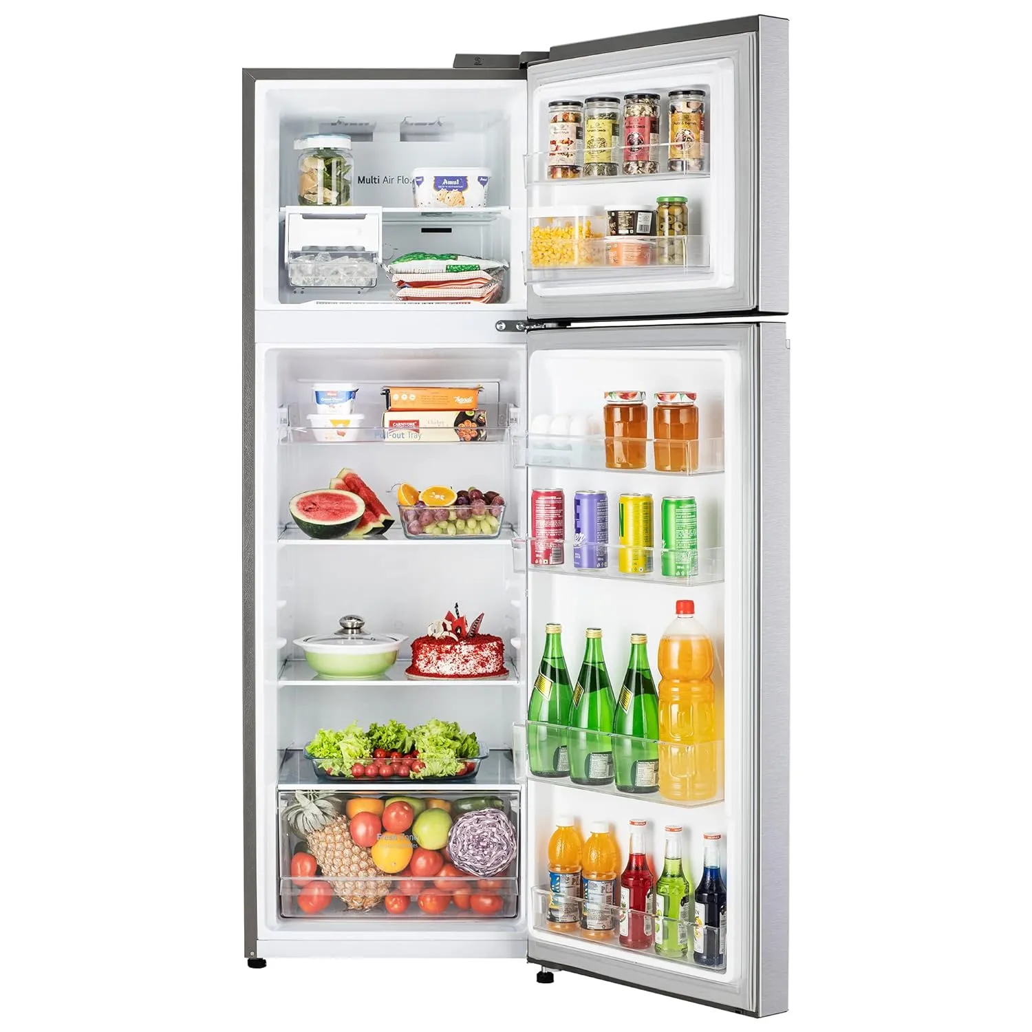 LG GL-N312SDSY 272 L Frost-Free Double Door Refrigerator | Smart Inverter Compressor | Express Freeze | 2 Star Energy Rating | Dazzle Steel
