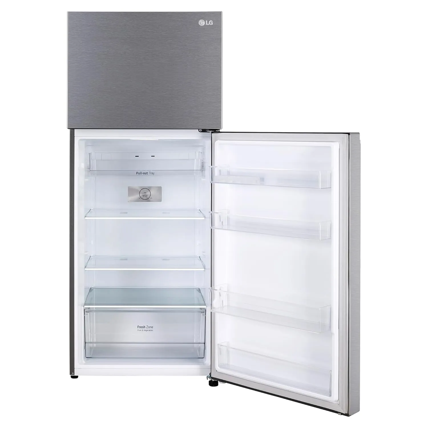 LG GL-N422SDSY 398 L 2 Star Frost-Free Smart Inverter Double Door Refrigerator ( Dazzle Steel, Express Freeze, Gross Volume – 423 Ltr.)