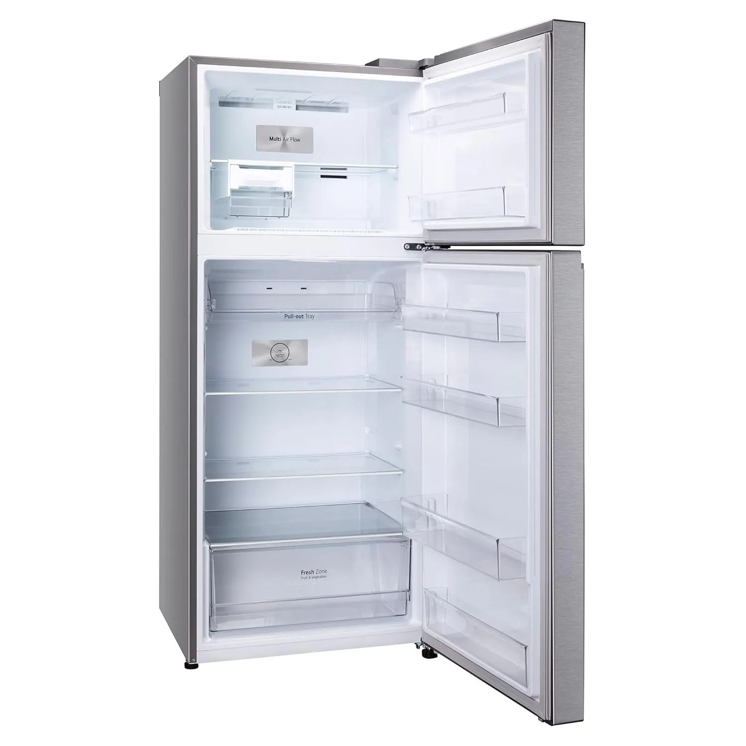 LG GL-N422SDSY 398 L 2 Star Frost-Free Smart Inverter Double Door Refrigerator ( Dazzle Steel, Express Freeze, Gross Volume – 423 Ltr.)