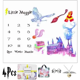 Little Muggle Milestone Blanket