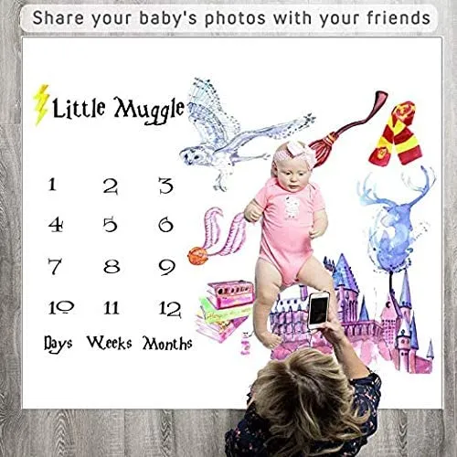 Little Muggle Milestone Blanket