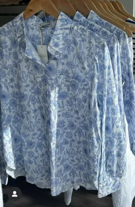Mat de Misaine Liberty Print Shirt Blue Floral