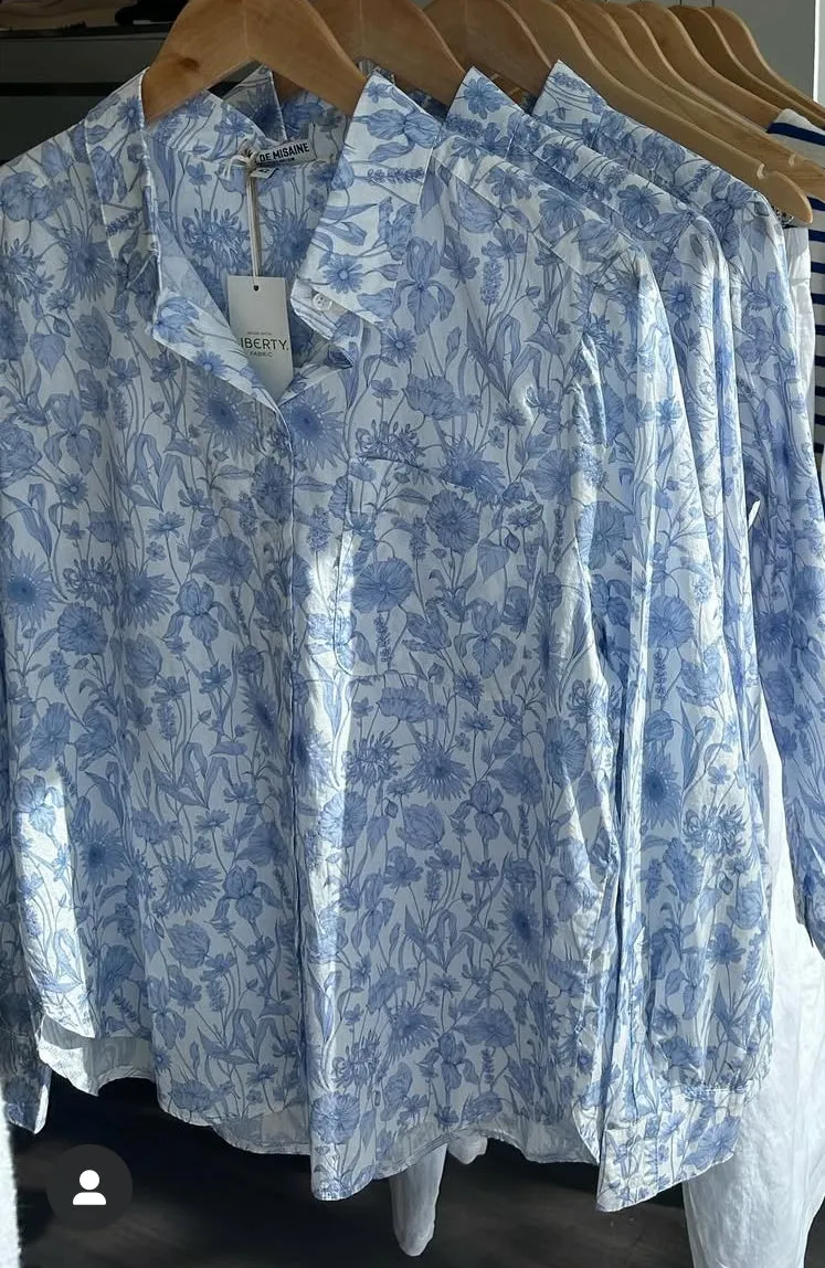 Mat de Misaine Liberty Print Shirt Blue Floral