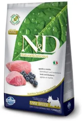 Natural And Delicious Grain-Free Formula Dry Dog Food, 5.5-Pound, Lamb