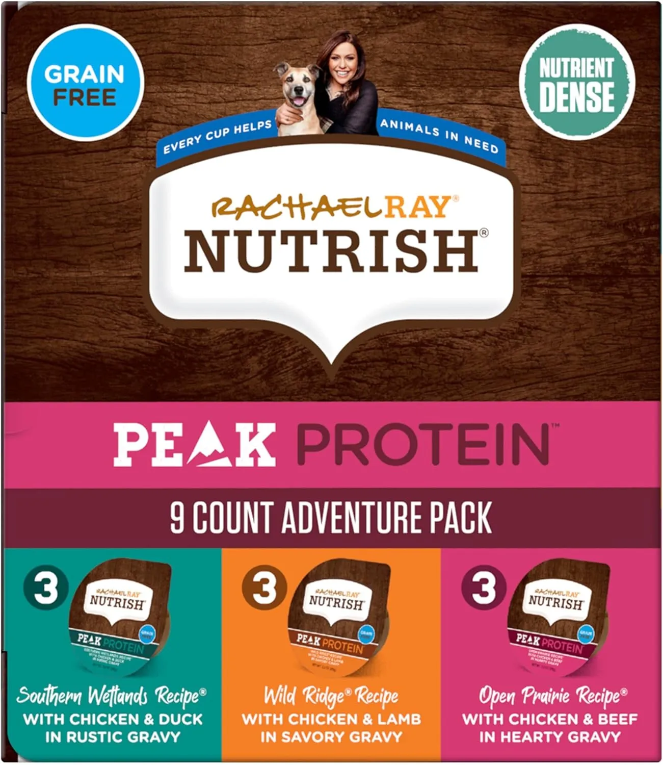 Natures Recipe Chicken, Salmon and Turkey Recipes Variety Pack Wet Dog Food, 12-2.75 oz. Cups, 2 Count