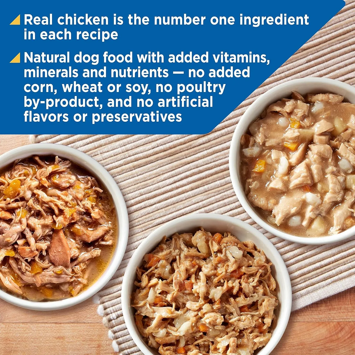 Natures Recipe Chicken, Salmon and Turkey Recipes Variety Pack Wet Dog Food, 12-2.75 oz. Cups, 2 Count