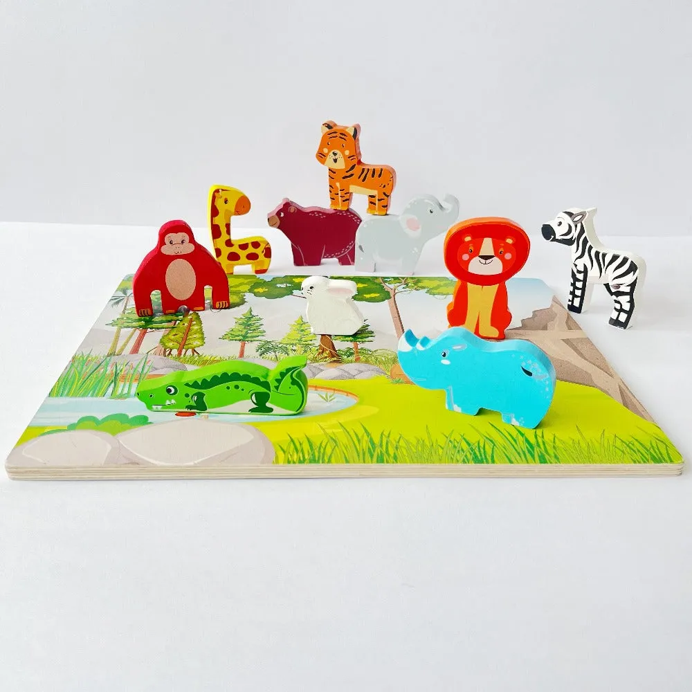 Open Ended Chunky Puzzle - Animals