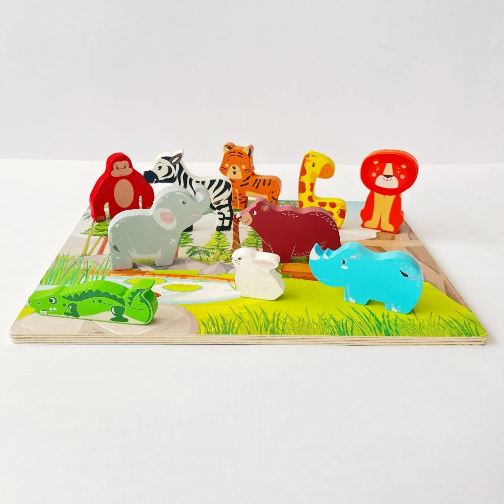 Open Ended Chunky Puzzle - Animals