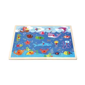Open Ended Giant Peg Puzzle - Sea Animals