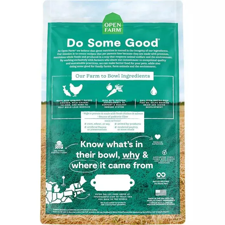 Open Farm Puppy Dry Dog Food Chicken & Salmon Recipe