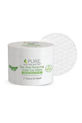 Pure and Natural Tear Stain Removing Under Eye Wipes