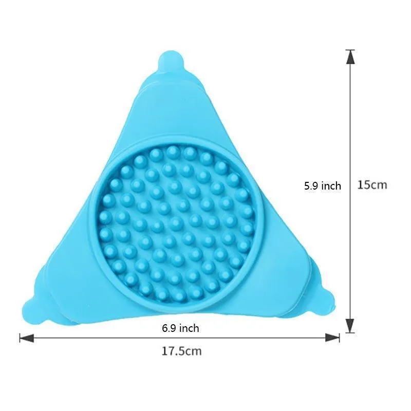 Slow Treater Textured Lick Pad Dog Slow Feeder Mat – Puzzle Feeder Toy