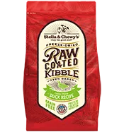 Stella & Chewy's Dry Dog Food Raw Coated Grain-Free Cage-Free Duck Recipe
