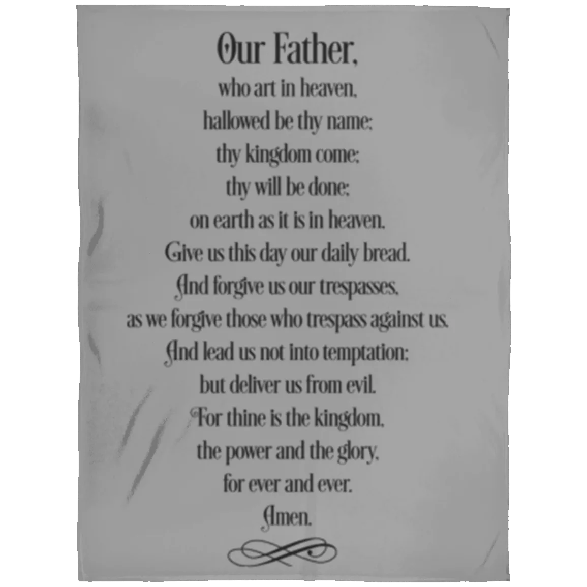 The Lord's Prayer FLL Arctic Fleece Blanket