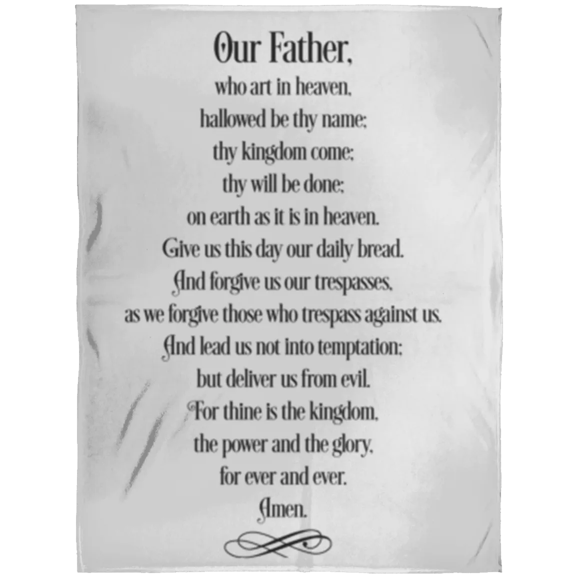 The Lord's Prayer FLL Arctic Fleece Blanket