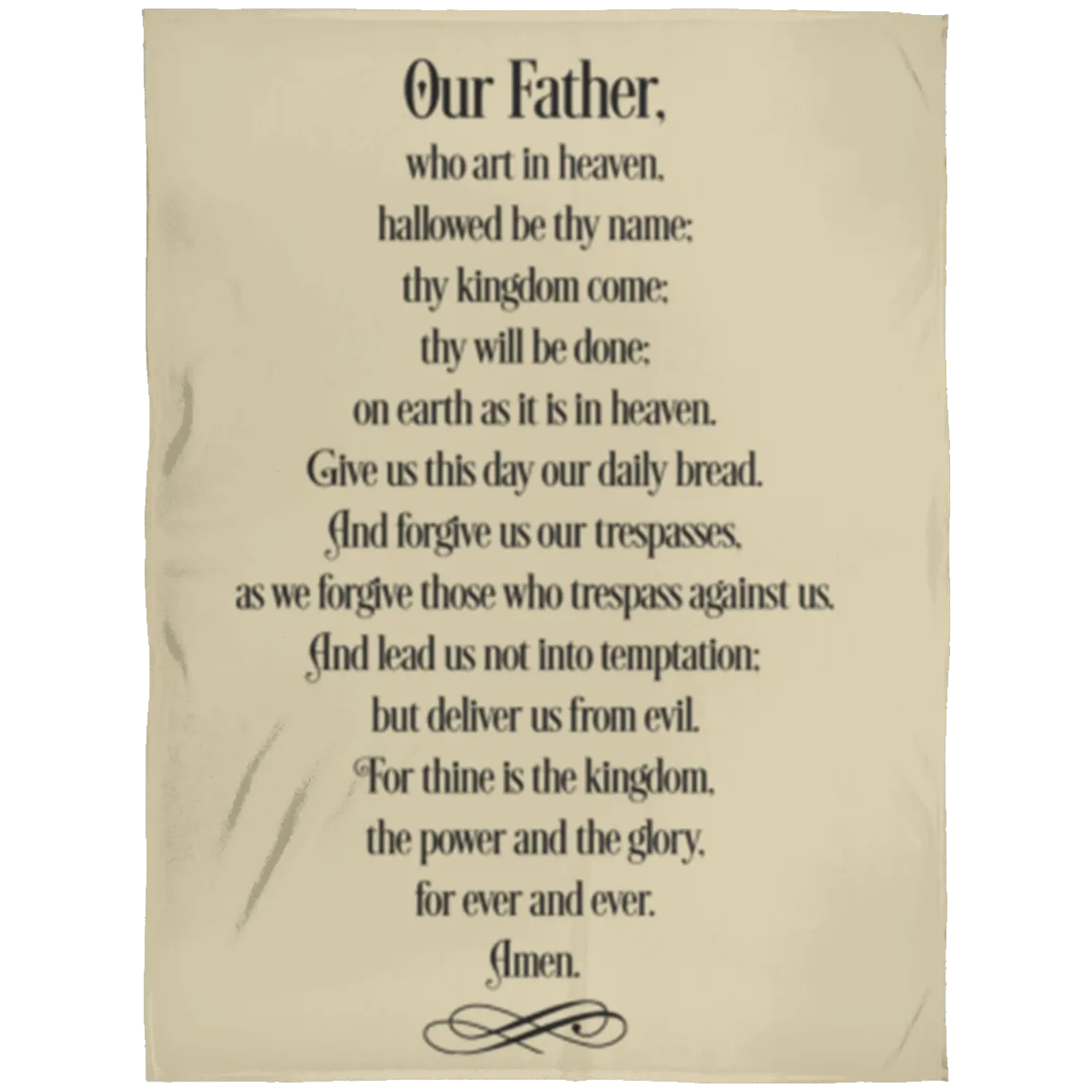 The Lord's Prayer FLL Arctic Fleece Blanket