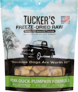 Tucker's Raw Frozen Freeze Dried Raw Dog Food, Pork, Duck & Pumpkin Formula 14oz