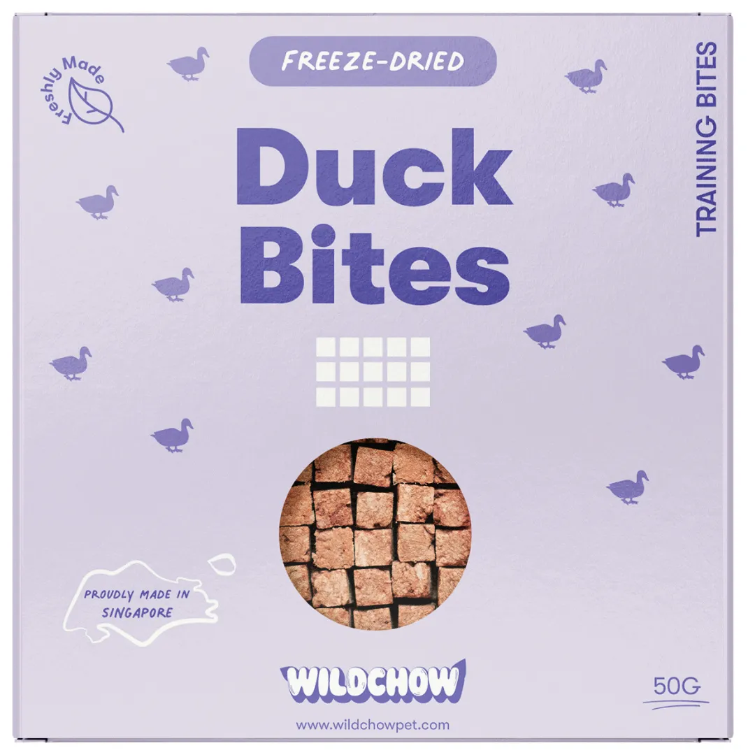 WildChow Freeze-Dried Duck Training Bites For Dogs & Cats
